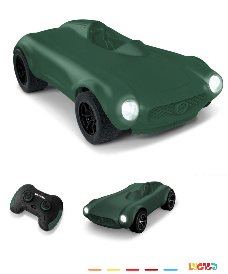 Kidywolf Coche Teledirigido para ni os y ni as Kidycar Verde