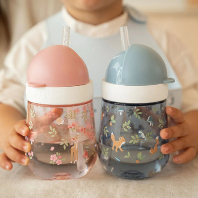 Vaso con Pajita Mio 300ml Fairy Garden - Little Dutch