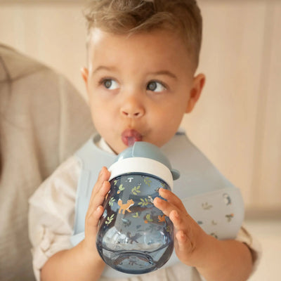Vaso con Pajita Mio 300ml Forest Friends - Little Dutch