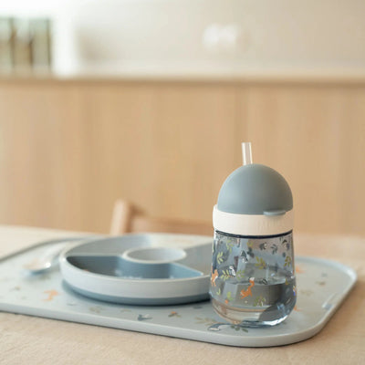 Vaso con Pajita Mio 300ml Forest Friends - Little Dutch