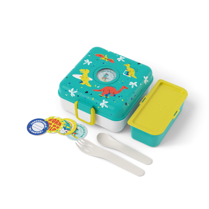 Fiambrera sandwich azul Dino - Monbento Kids