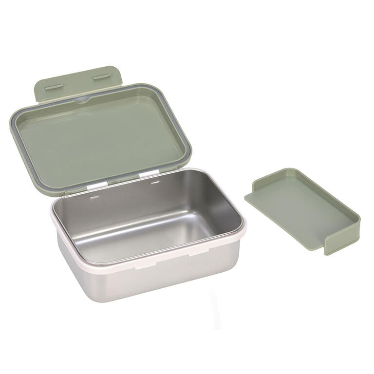 Caja Almuerzo Acero Inoxidable Happy Light Olive - LÄSSIG