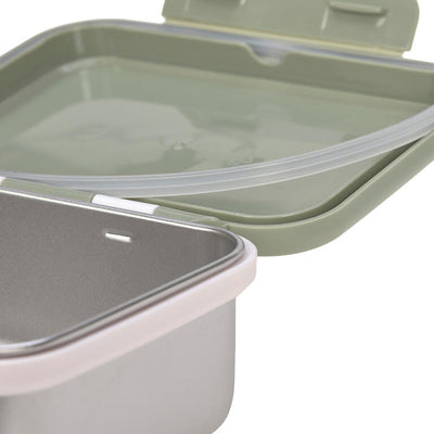 Caja Almuerzo Acero Inoxidable Happy Light Olive - LÄSSIG