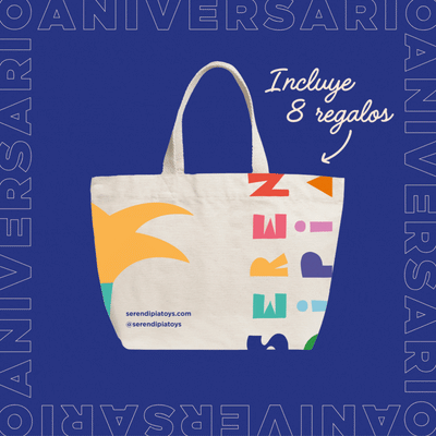 🥳 Bolsa 8 Cumpleaños Serendipia (Incluye 7 regalos + Bolsa)