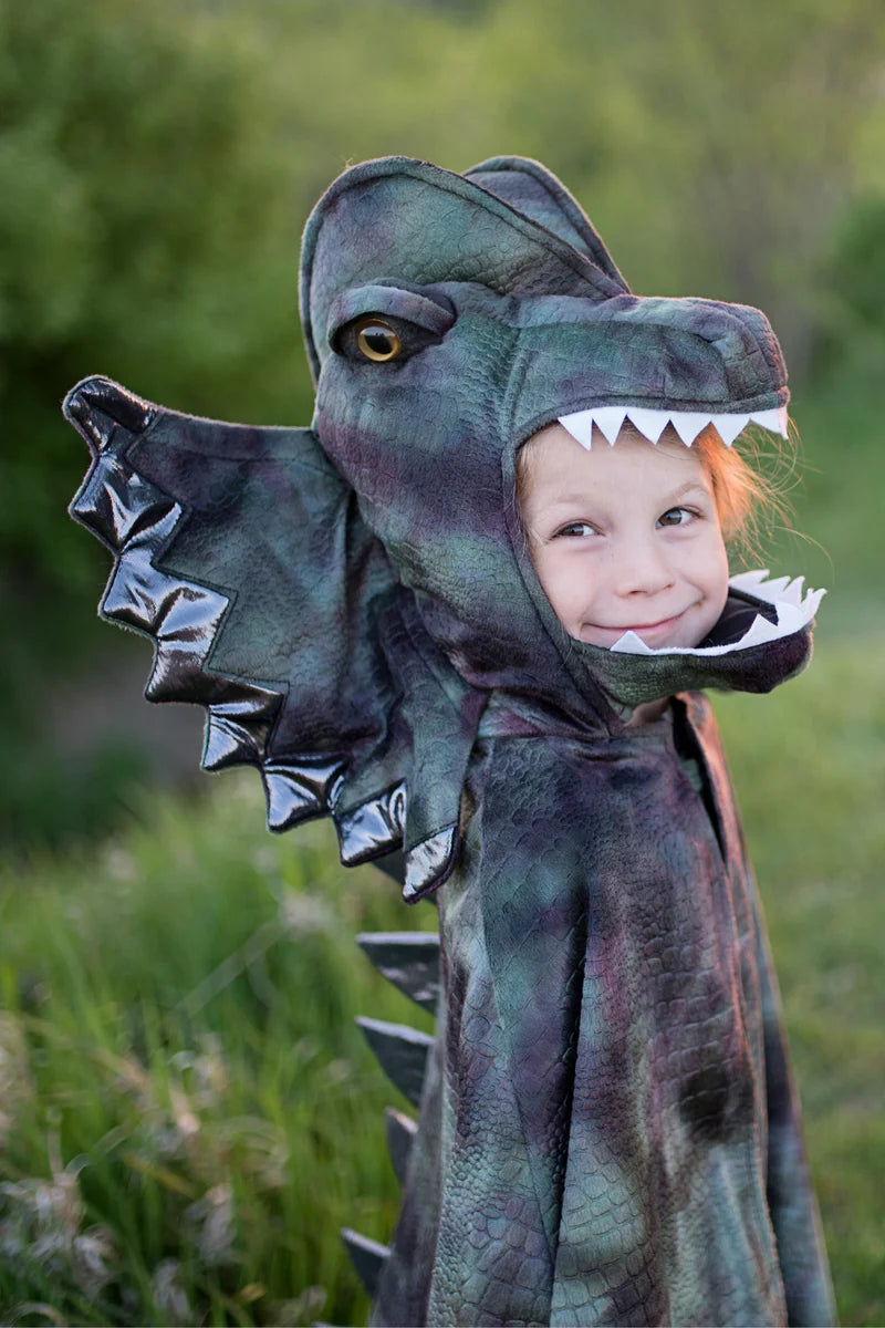 Capa de Dragón Grandasaurus Dilophosaurus con Garras - Great Pretenders