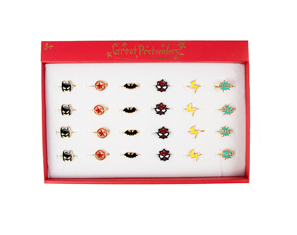 Anillos de Superhéroes para Niños - Great Pretenders