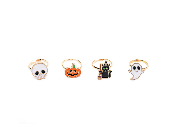 Halloween Anillos Piezas Spooky Wooky - Great Pretenders