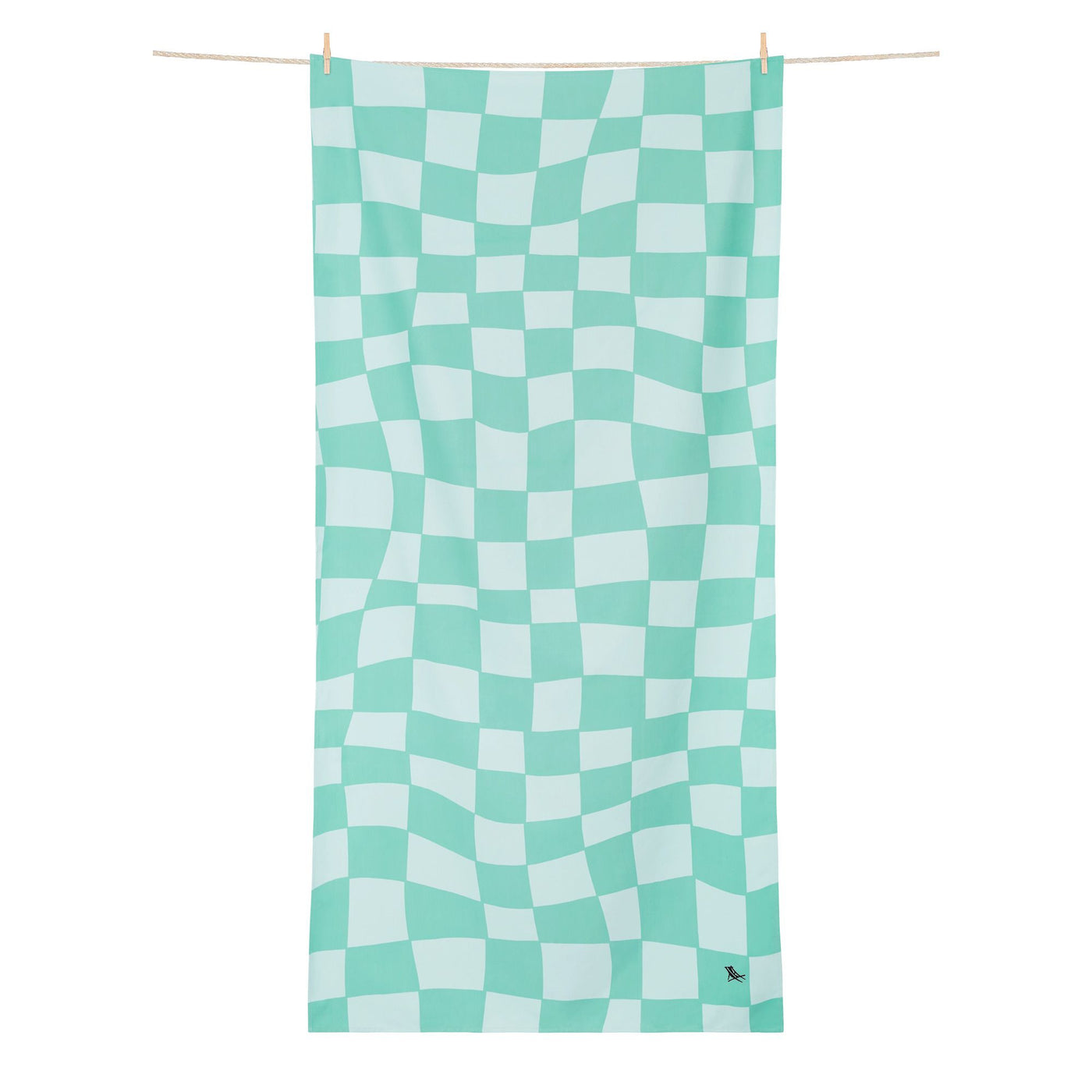 Toalla Check Verde XL - Dock & Bay