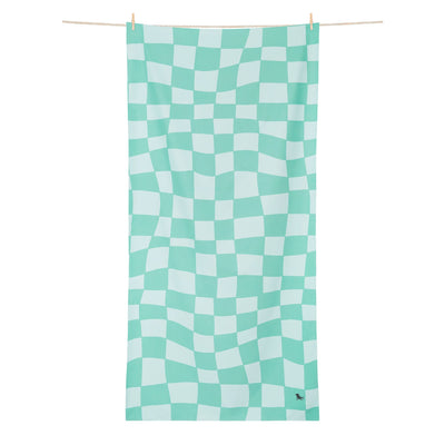 Toalla Check Verde XL - Dock & Bay