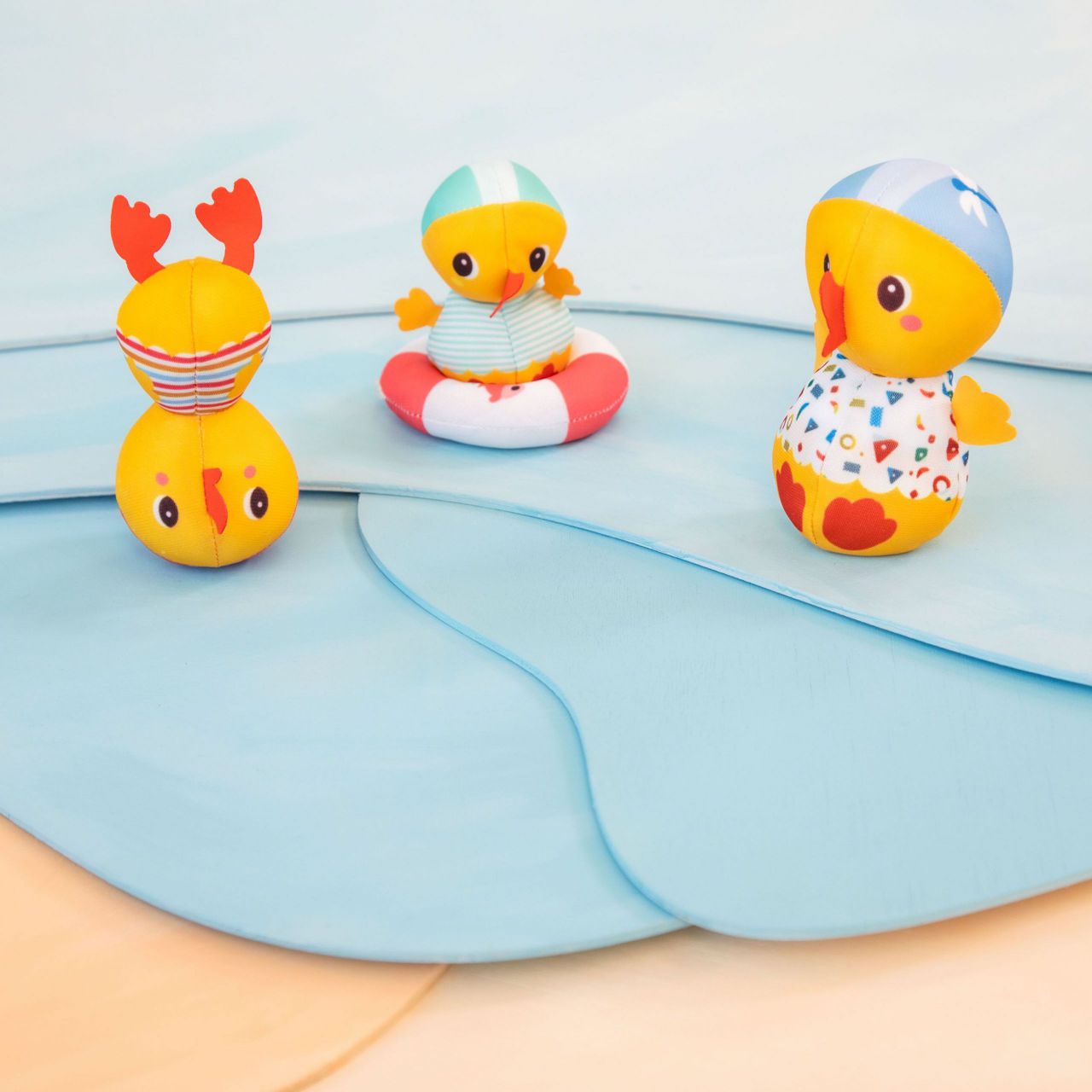 Tres patos junto al agua (Juego de Baño) - Lilliputiens