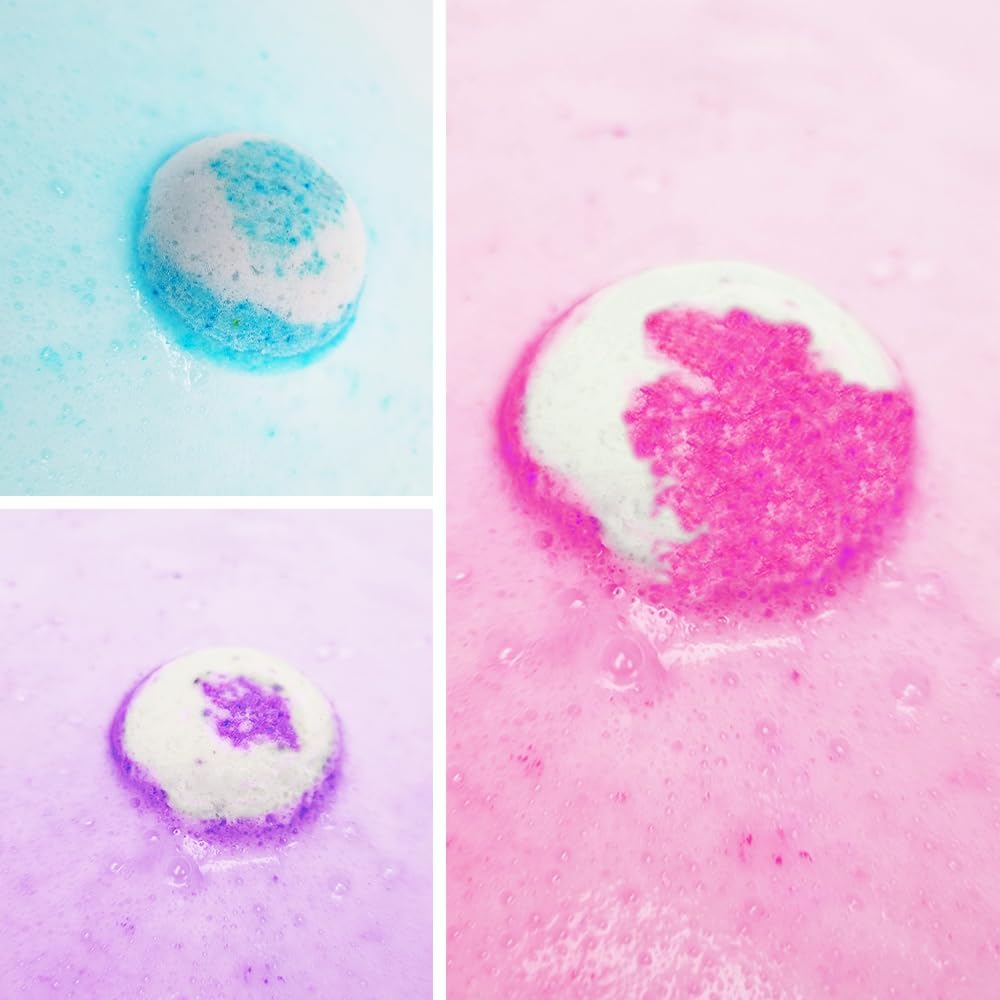 Bombas de bano en agua