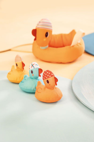 Mamá pato y sus patitos magnéticos (Juego de Baño) - Lilliputiens