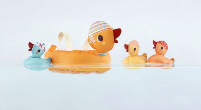 Mamá pato y sus patitos magnéticos (Juego de Baño) - Lilliputiens