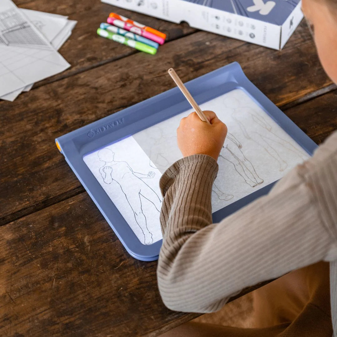 Kidydraw Tabla de Dibujo Azul: Manga - Kidywolf