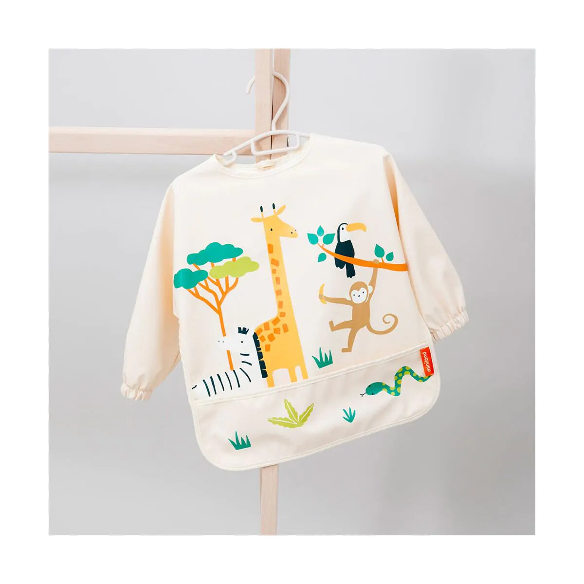 Babero Impermeable con Mangas Jungle - Miniland