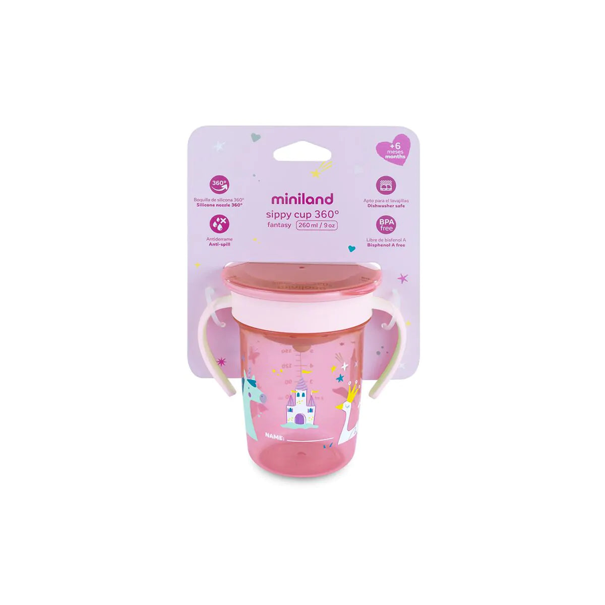 Vaso de aprendizaje 360 Fantasy 270ml - Miniland