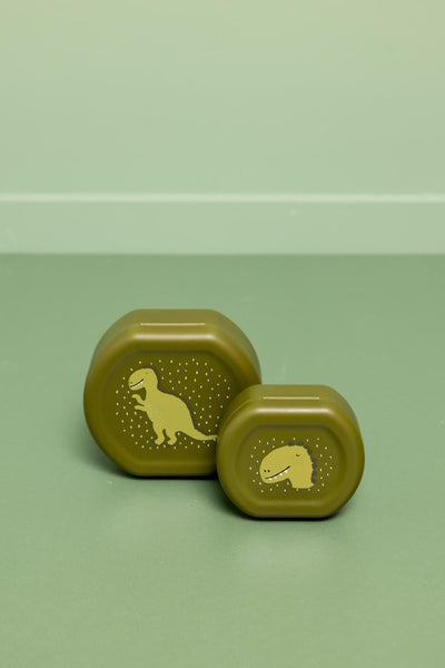 2 Fiambreras con Clip Dinosaurio (Mr. Dino) - Trixie