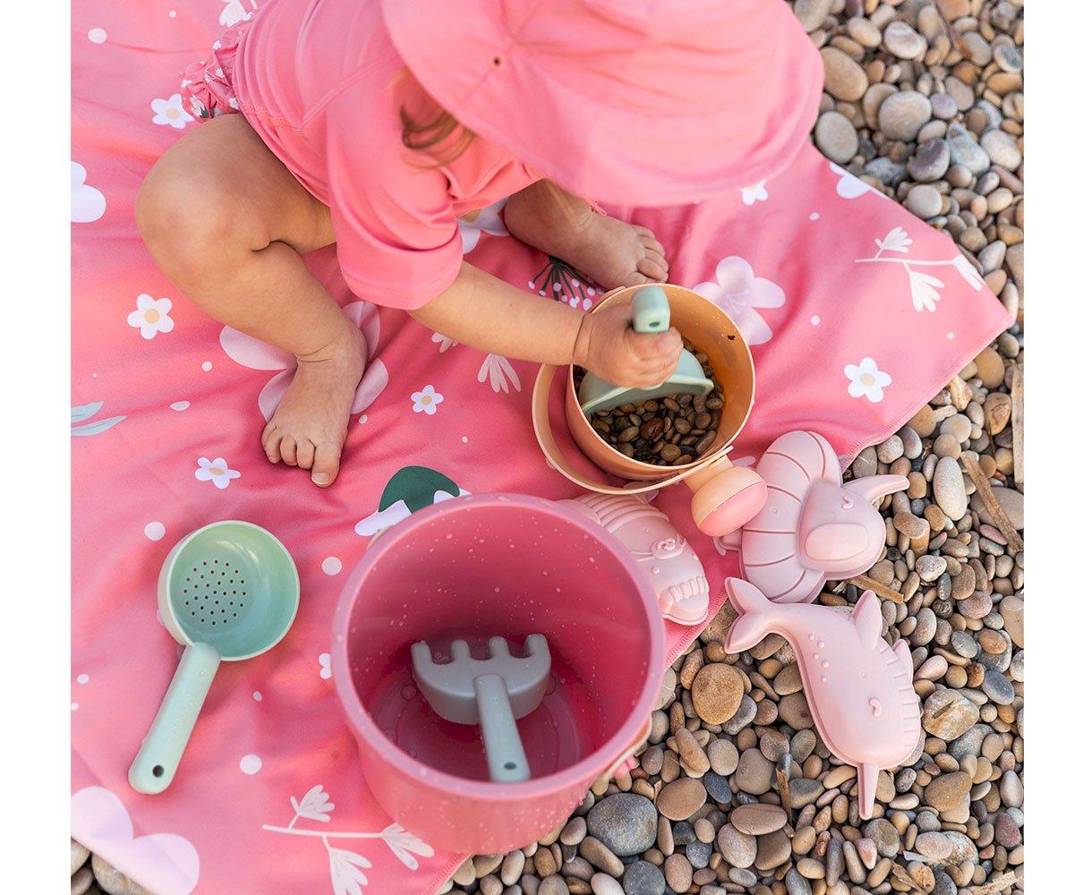 Set de Juguetes de Playa Cubo Rosa - Monnëka