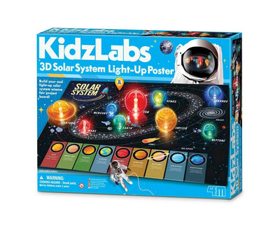 Kidzlabs Póster 3D Sistema Solar - 4M