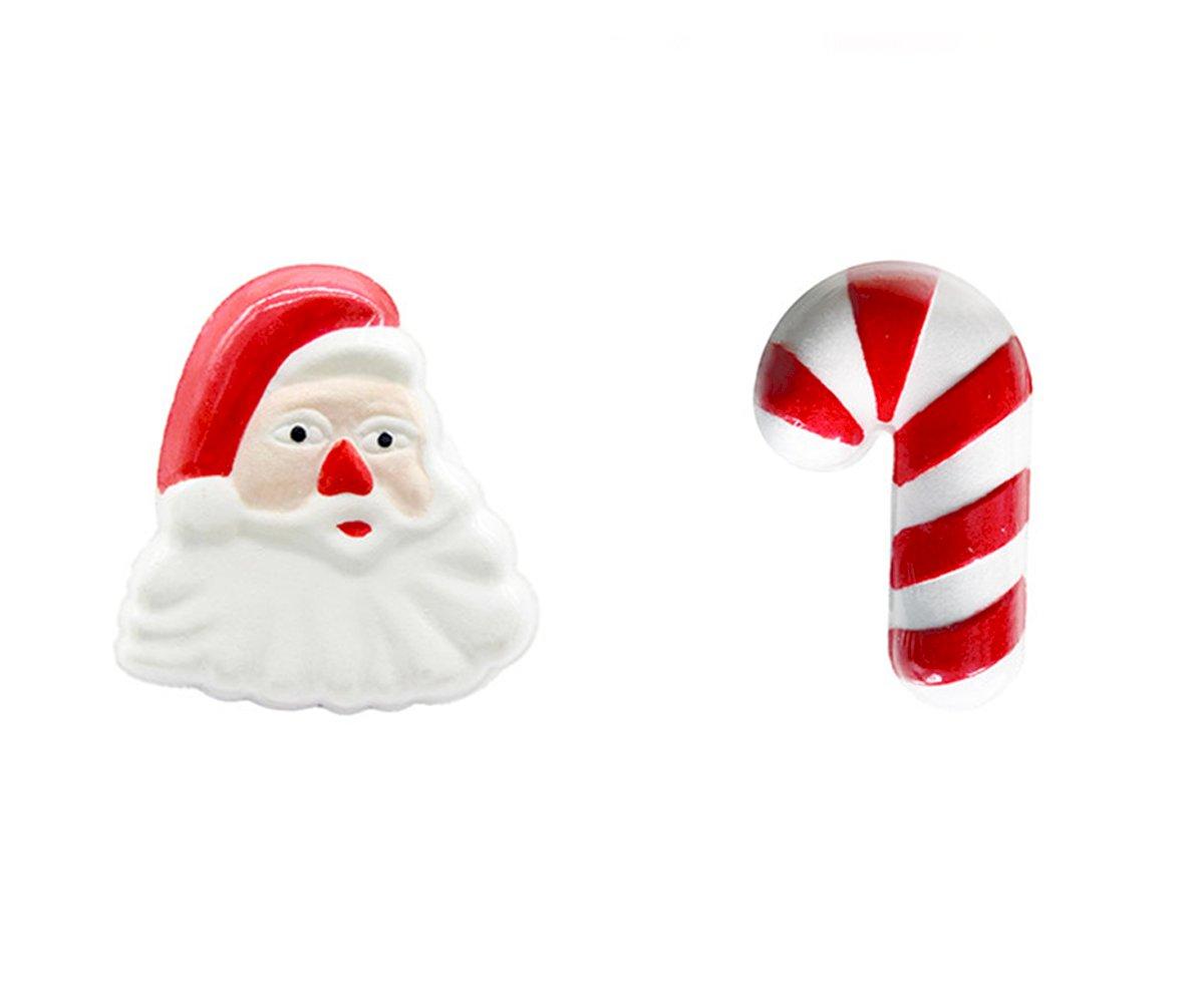 2 Figuras Efervescentes Navidad Papa Noel Baño