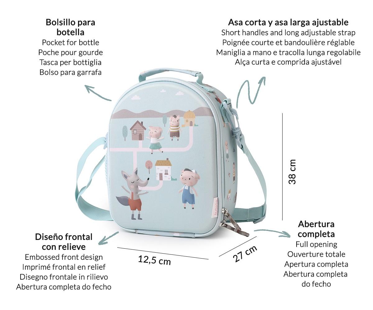 Bolsa Merienda Térmica 3D The Three Little Pigs - Tutete