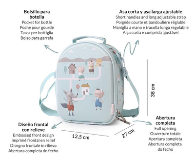 Bolsa Merienda Térmica 3D The Three Little Pigs - Tutete