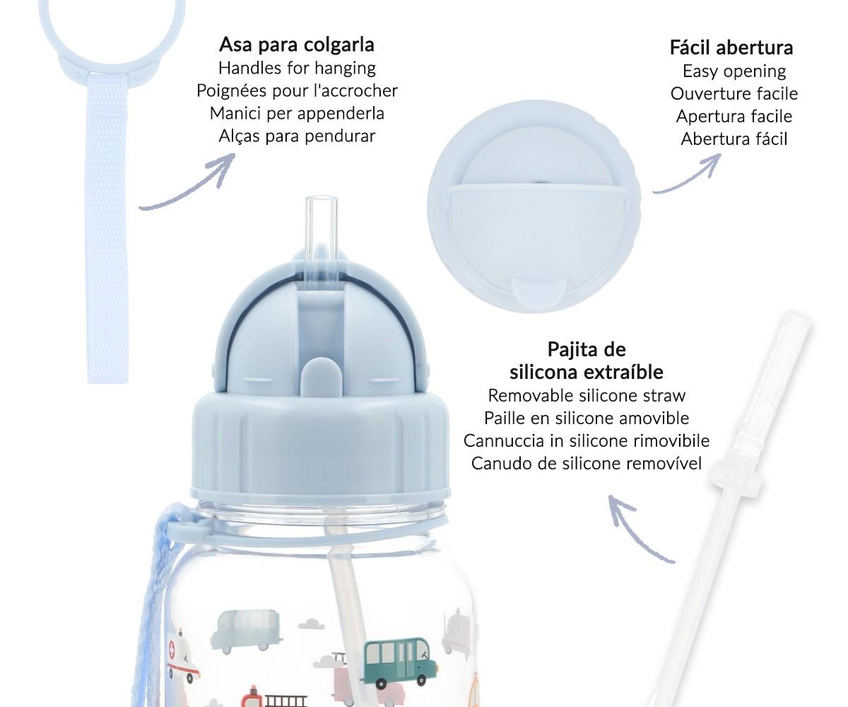 Botella de tritán City Cars - Tutete