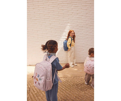 Mochila Mediana Geometric Nature + Llavero Personalizable - Tutete