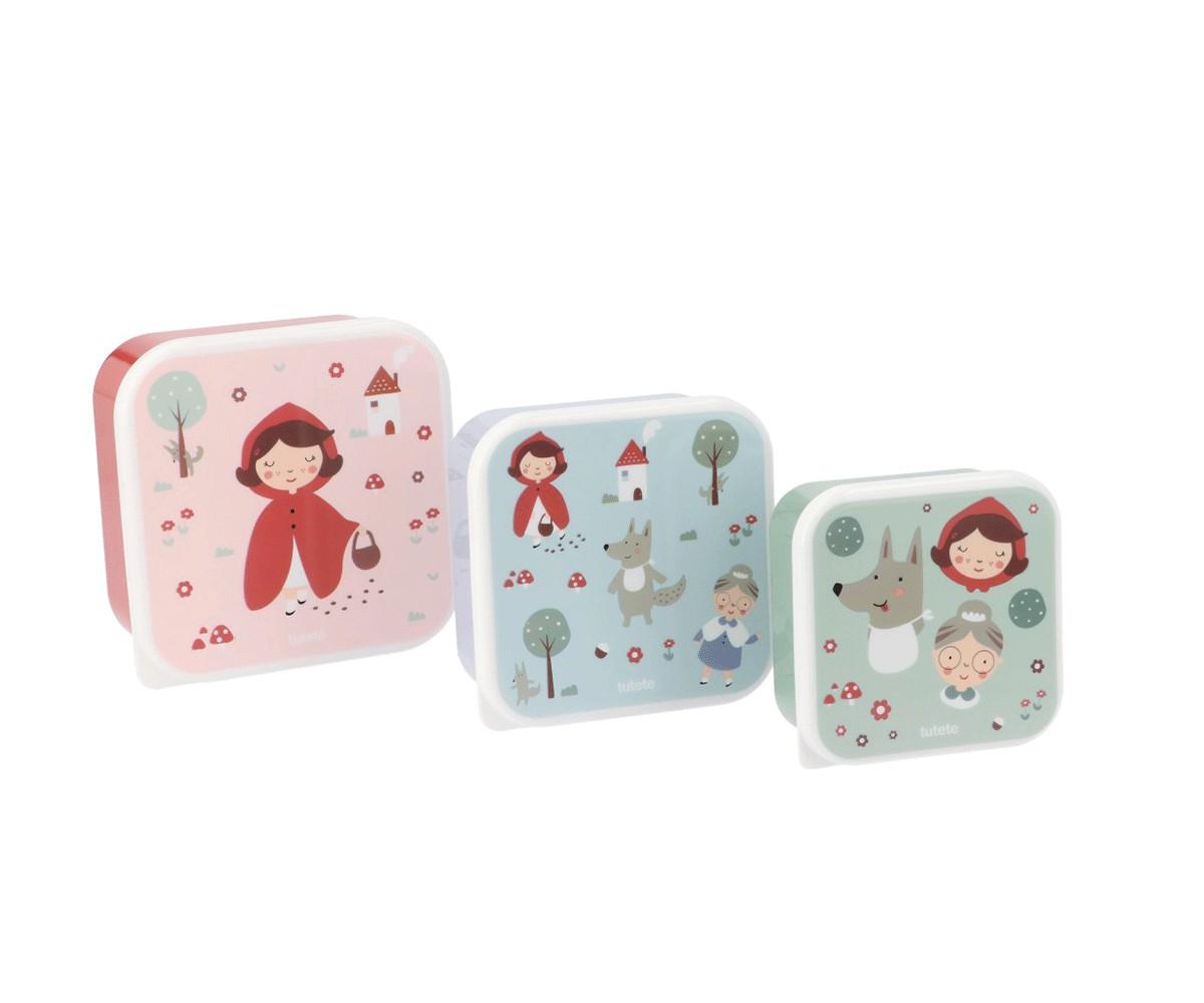 3 Cajas Almuerzo Little Red - Tutete