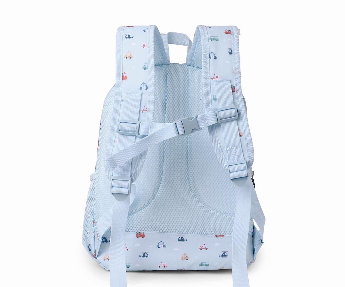 Mochila Mediana City Cars + Llavero Personalizable - Tutete