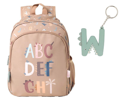 Mochila Mediana Funny Letters + Llavero Personalizable - Tutete