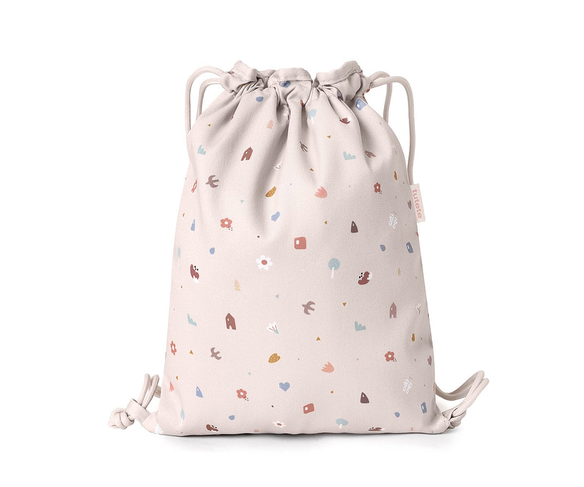 Mochila Saco Tela Geometric Nature. Tutete 2025