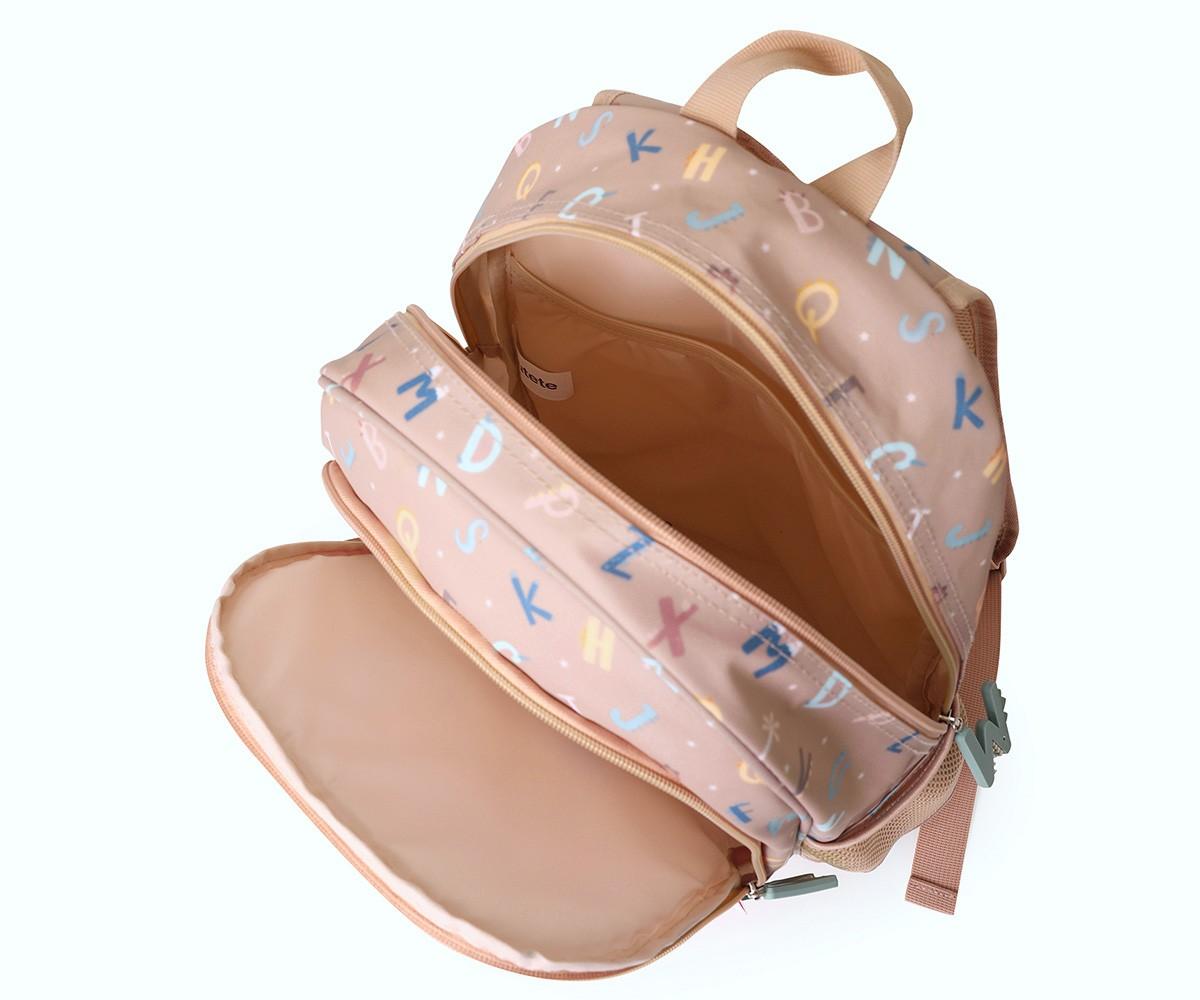 Mochila Mediana Funny Letters + Llavero Personalizable - Tutete
