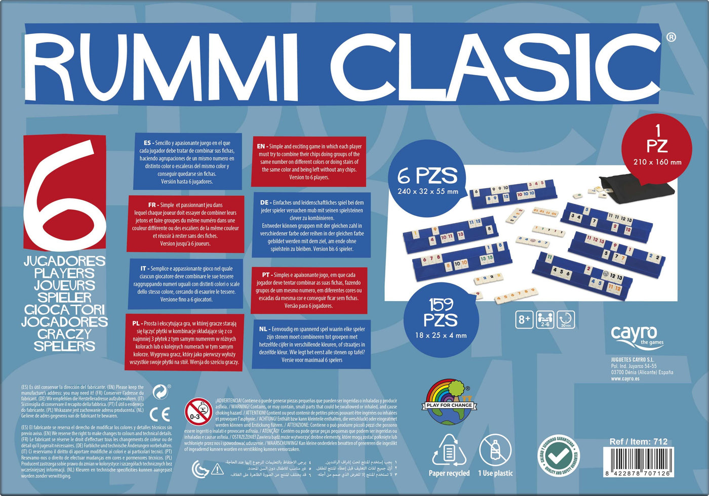Rummi Clasic (6 jugadores) - Cayro