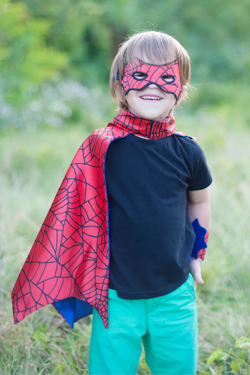 Conjunto de Capa de Spiderman con máscara y puños - Great Pretenders