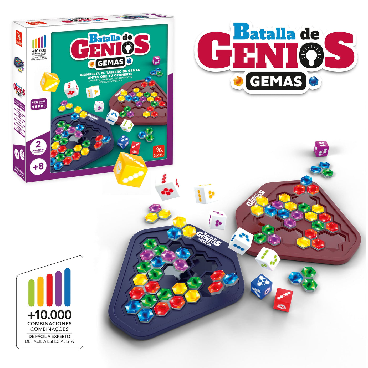 Batalla de Genios GEMAS - Juego de lógica, planificación y visión espacial
