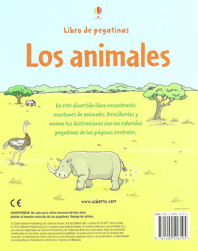 Libro de pegatinas: Los Animales