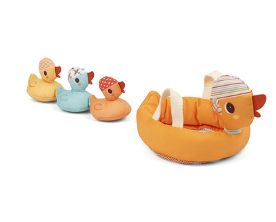 Mamá pato y sus patitos magnéticos (Juego de Baño) - Lilliputiens