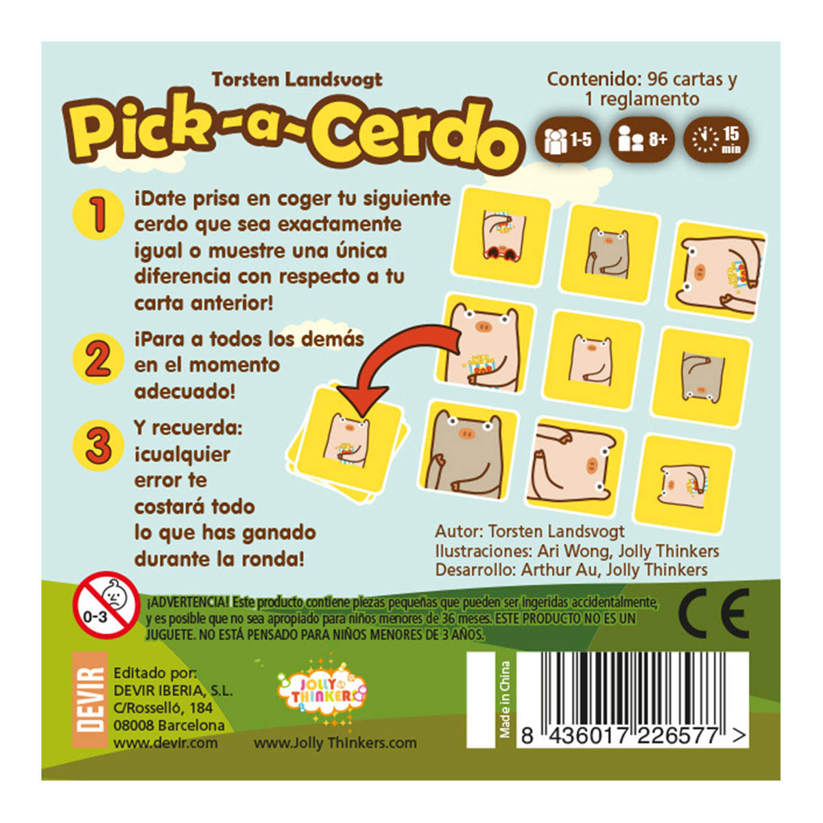 Pick-a-Cerdo - Juego de Cartas