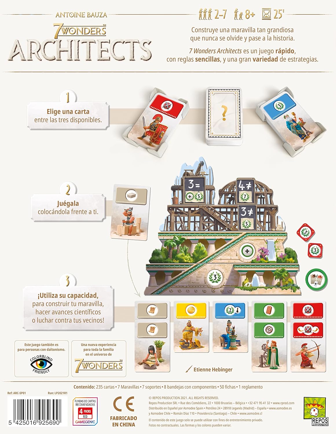 7 wonders: Architects - Juego de mesa Estratégico