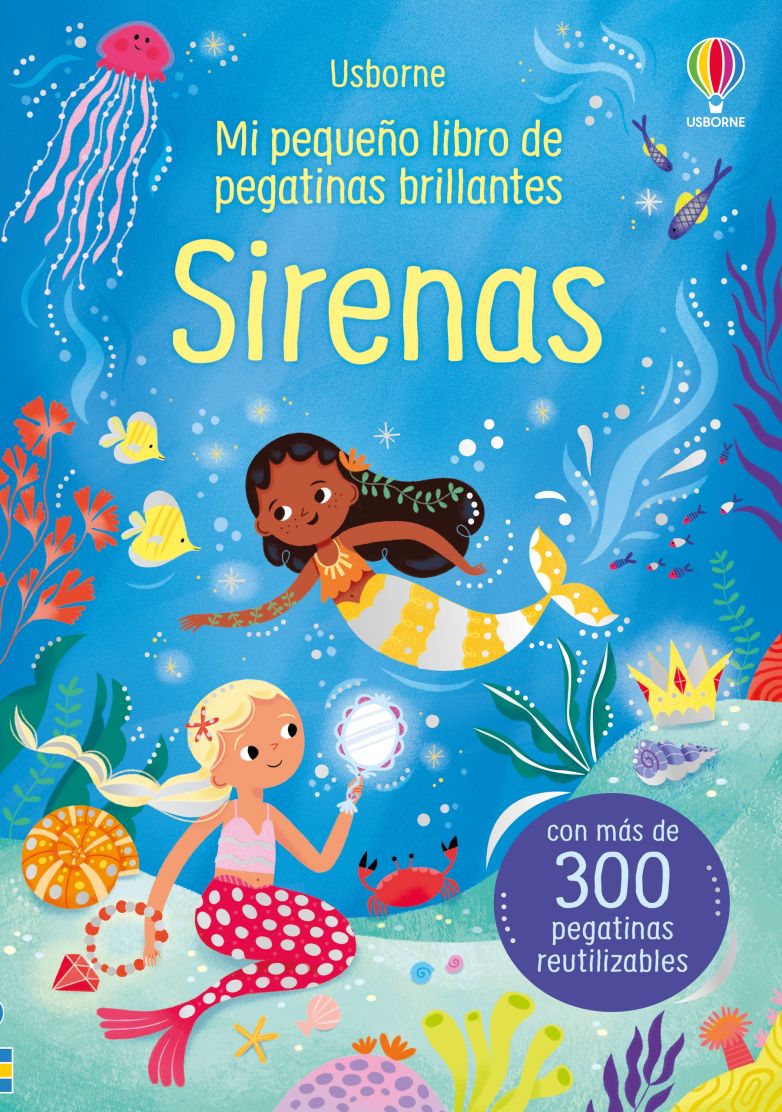 Mi pequeño libro de pegatinas brillantes:  Sirenas