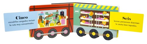 Sube al Tren de los Números (Libro acordeón con solapas)