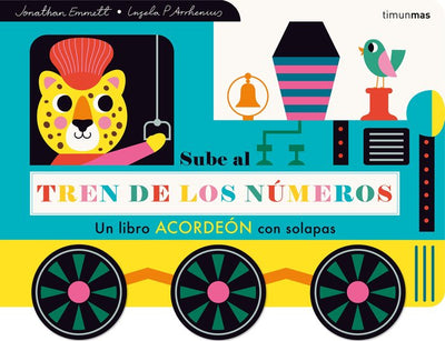 Sube al Tren de los Números (Libro acordeón con solapas)