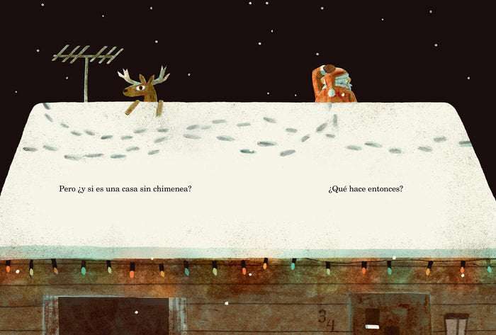 ¿Cómo baja Papá Noel por la chimenea?