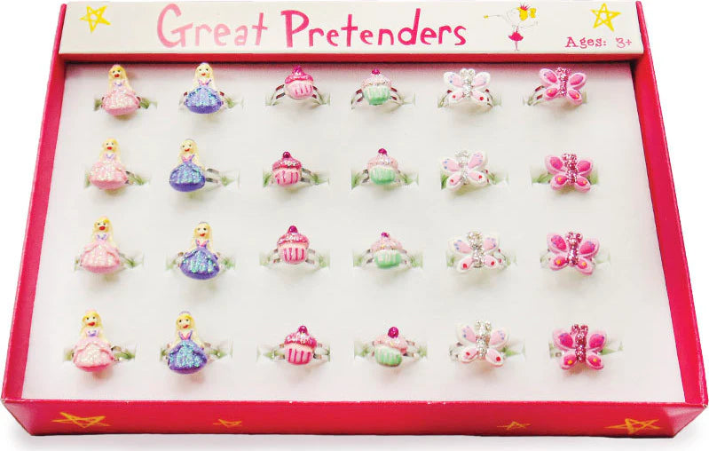 Anillos de Princesa Cupcake Mariposa - Great Pretenders