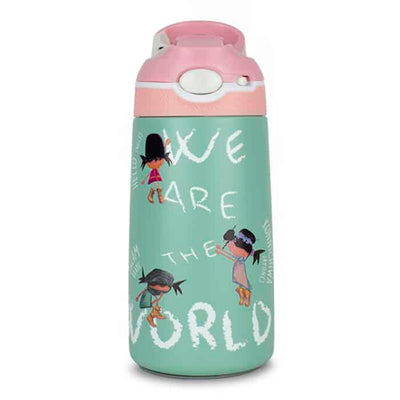 Botella térmica infantil saludos del mundo: 400ml - Pepita Viajera