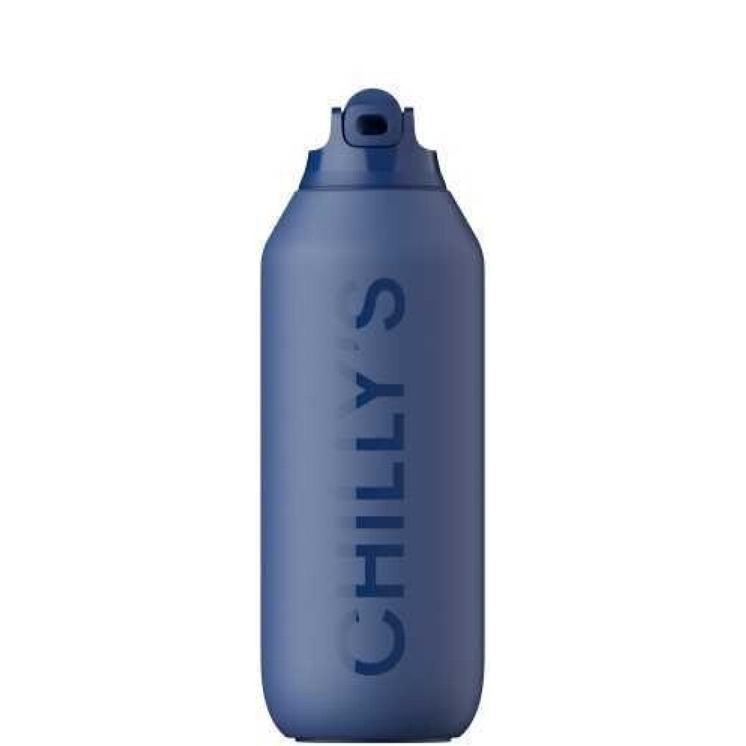 Botella Chilly Serie 2 FLIP AZUL WHALE : 500 ml