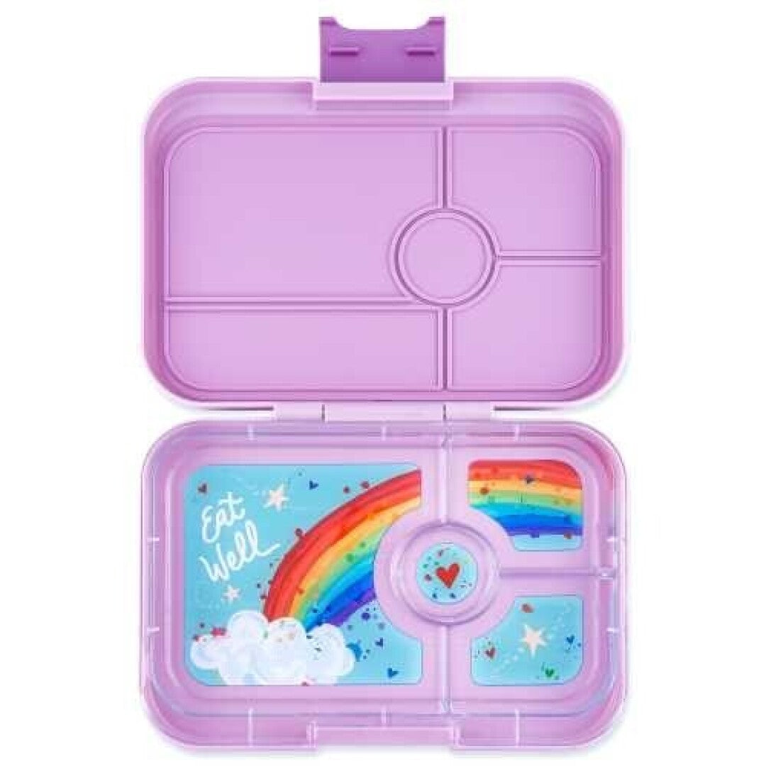 Fiambrera Yumbox Panino 4 compartimentos: SEVILLE PURPLE + RAINBOW