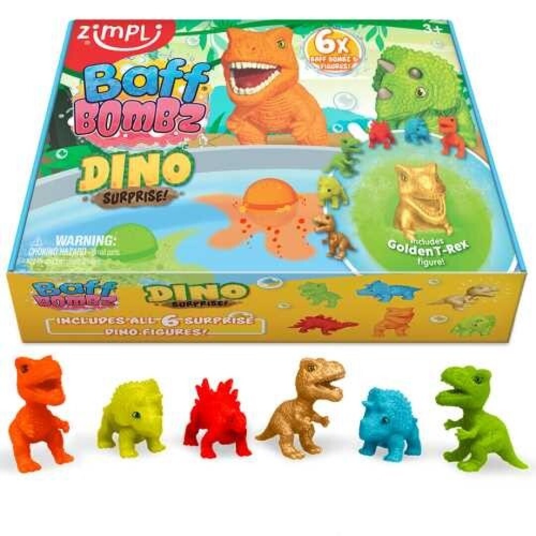 Pack 6 Bombas de Baño: Dinosaurios - Zimpli Kids