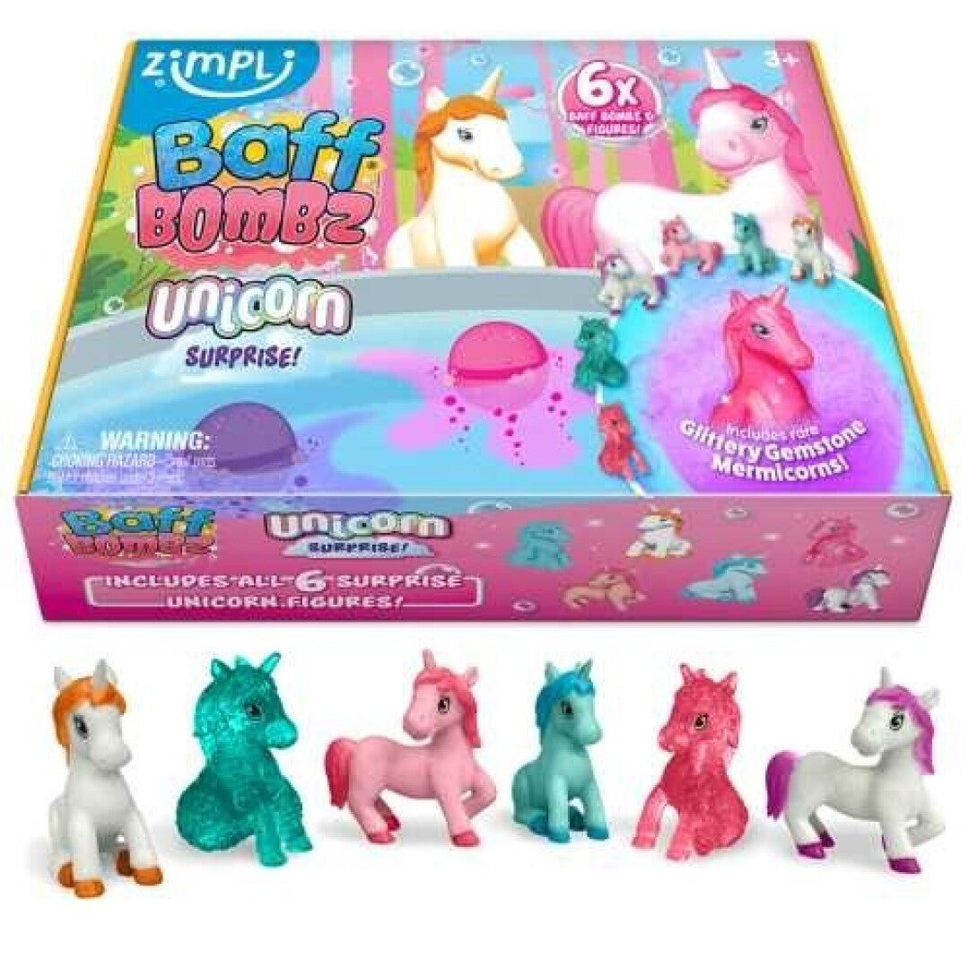 Pack 6 Bombas de Baño: Unicornios - Zimpli Kids